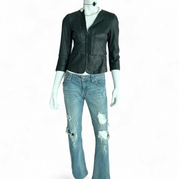 DKNY Donna Karan New York Lamb Leather Jacket | Size 2 - Picture 2 of 9